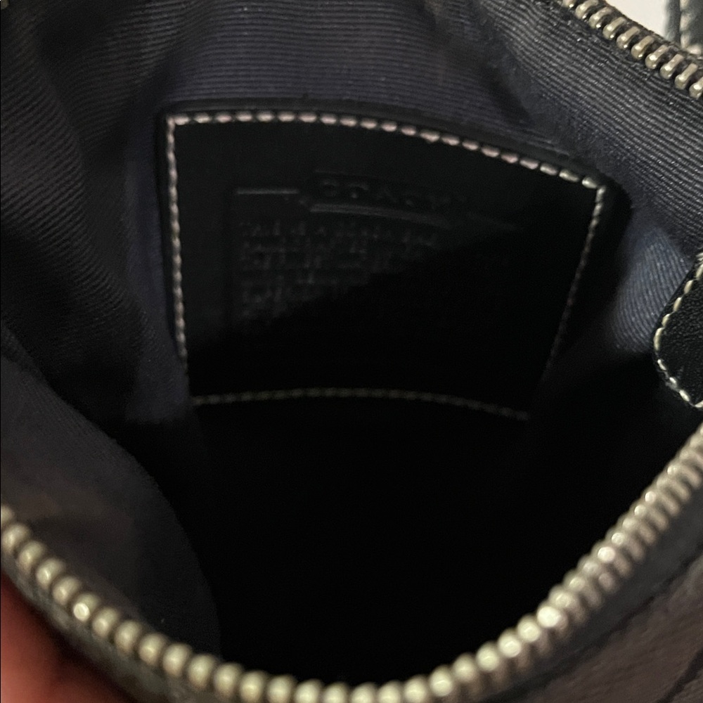 Coach Black Signature Patterned Crossbody Bag - Picture 9 of 10